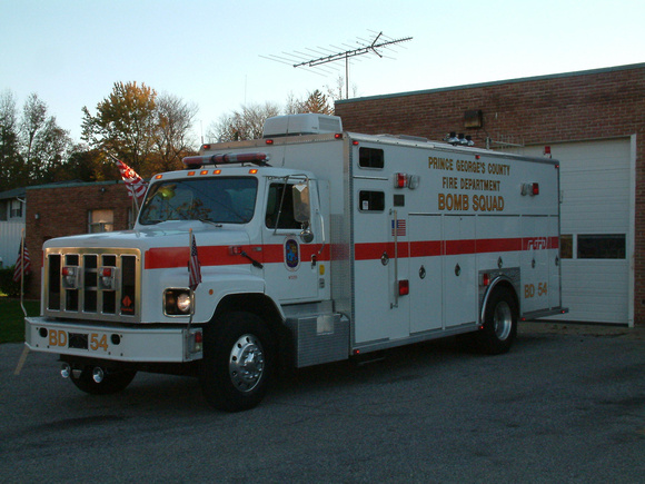 Prince George's County Fire Dept. Bomb Squad 541987 International/American Eagle