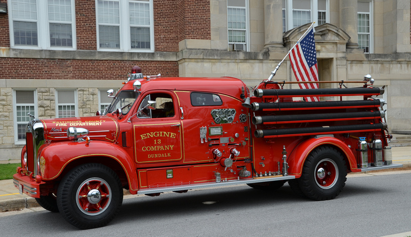 FirePix1075 Baltimore County MD Career Fire Apparatus Antique