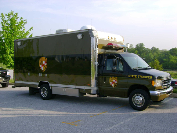 Maryland State Police communications vehicle