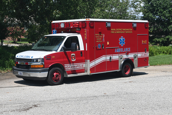 Naval Support Activity (NSA) Annapolis Fire Dept - Ambulance 468