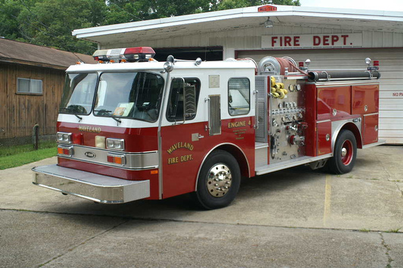 Waveland Fire Dept. (Mississippi) Engine 41989 E-One 1250 GPM/750GWT