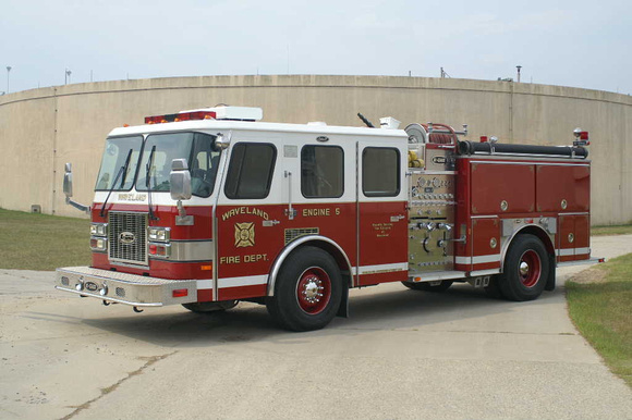 Waveland Fire Dept. (Mississippi) Engine 51996 E-One Cyclone II 1500GPM/750GWT